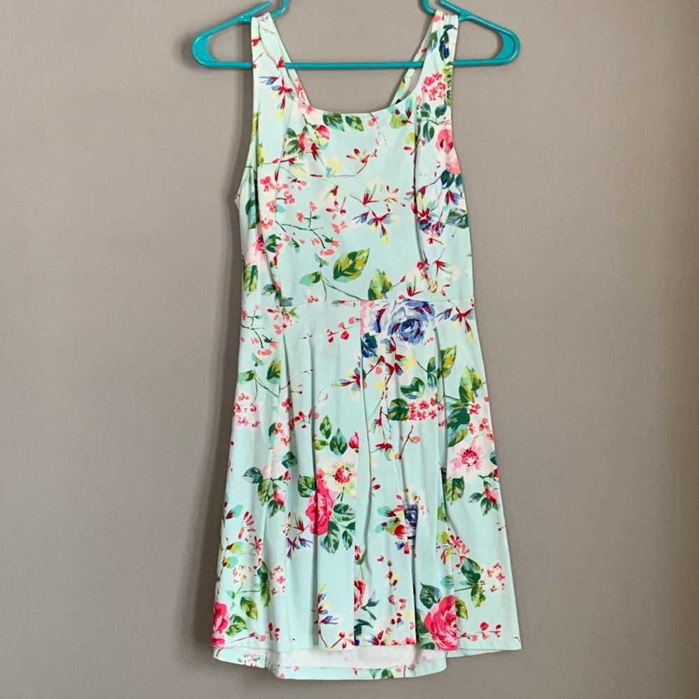 Express, criss cross back dress